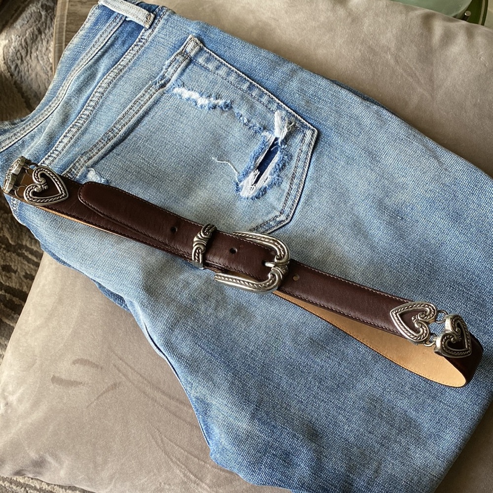 Brighton USA Large Brown Leather Belt - Picture 13 of 14